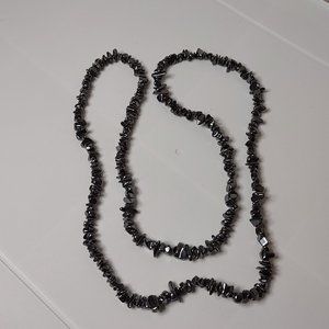 Hematite Bead Necklace